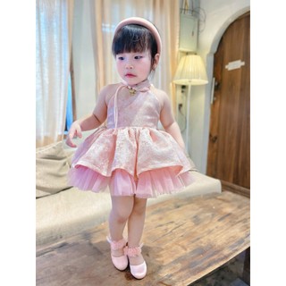 Bờm trơn màu hồng ChoiChuu cho bé gái