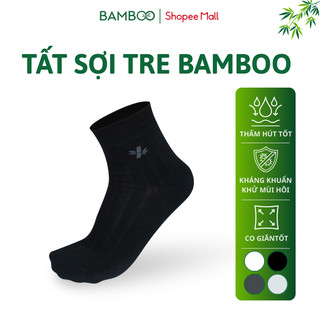 (Combo 3 Đôi) Tất Nam BAMBOO Sợi Tre Mềm Mại Kháng Khuẩn Thấm Hút Tốt Cao Cấp