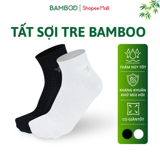 (Combo 6 đôi) Tất nam cao cấp sợi tre BAMBOO mềm mại, kháng khuẩn