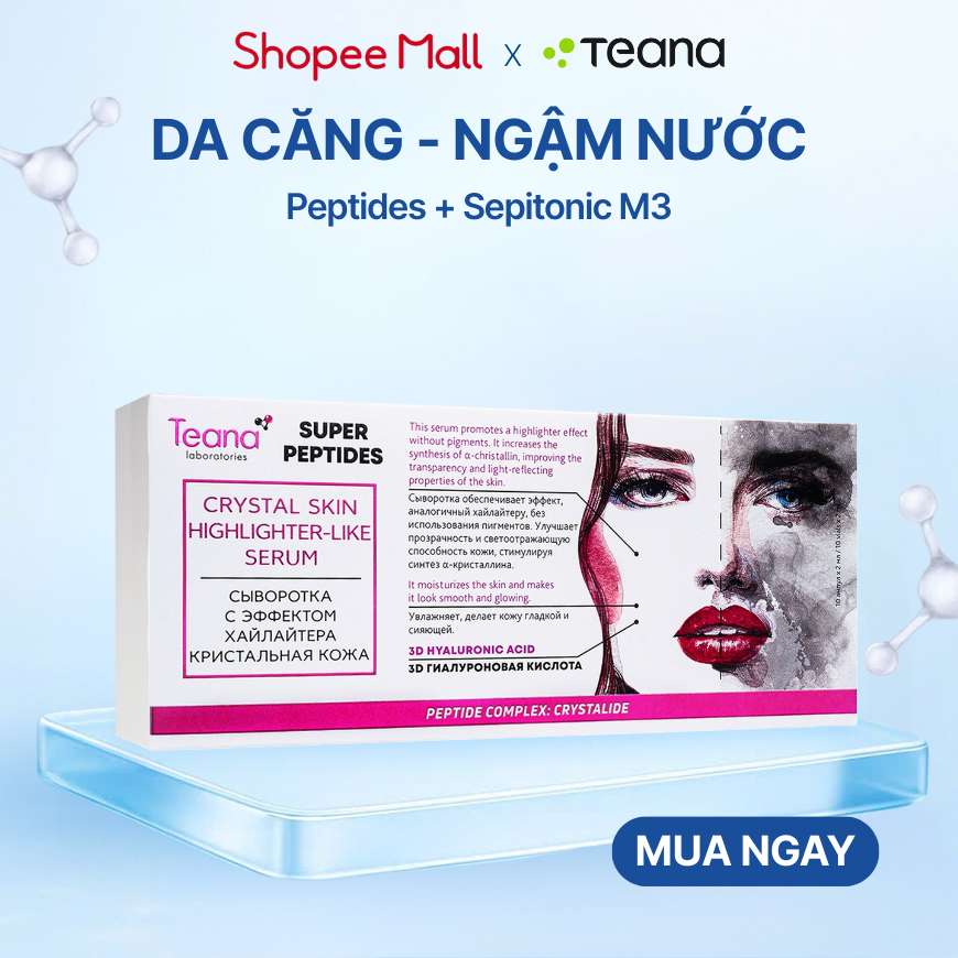 [TEANA] Serum Super Peptides Crystalide | Da Căng Bóng Glass Skin, Se ...