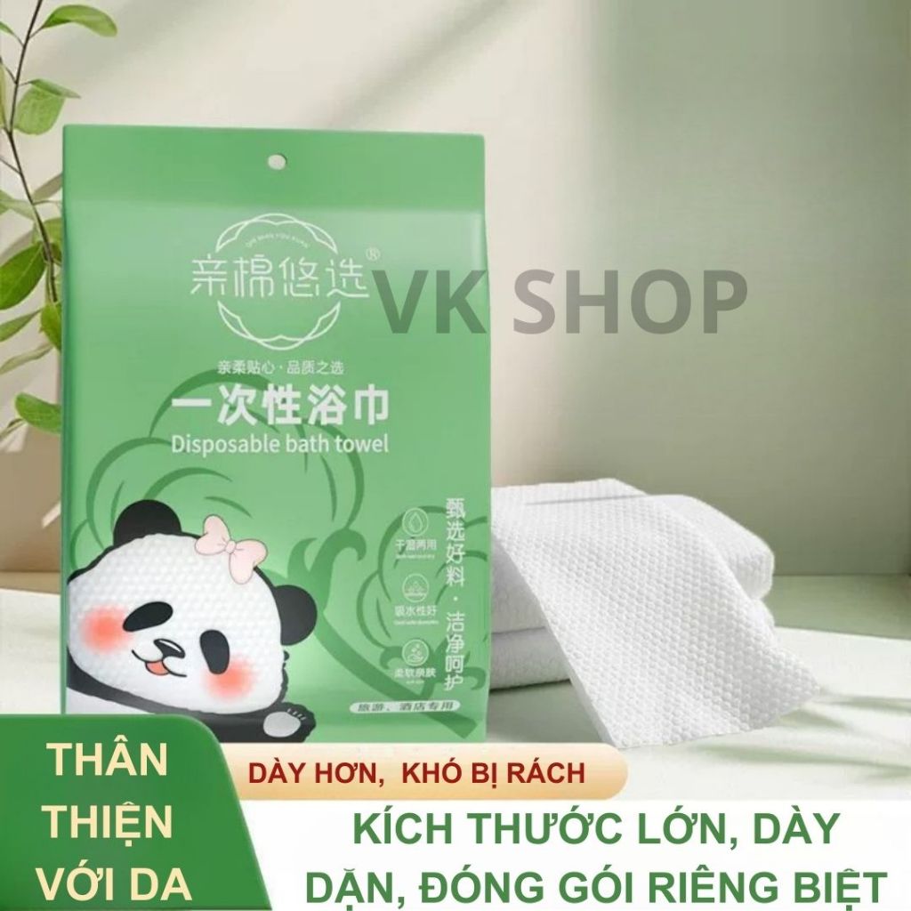 Khăn Tắm Dùng 1 Lần Siêu Mềm Mịn, Khăn Mặt Dùng Một lần Đóng Gói Tiện Lợi-Tiện Lợi Cho Spa, Đi Du Lịch, Khách Sạn