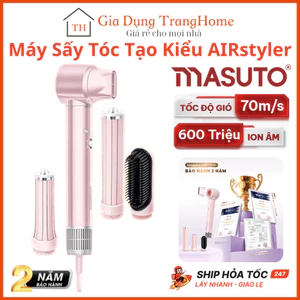 Máy Sấy Và Tạo Kiểu 5 Trong 1 Masuto AirStyler Công Nghệ Ion Bảo Vệ Tóc Giảm Hư Tổn Tóc - Chính Hãng