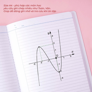 Vở A4 200 260 300 Trang Bìa Dày Cứng Giấy 70gsm Kẻ Ngang- Kẻ Caro, Sổ Giáo Án A4 May Gáy CLASSMATE 20-A4309/310