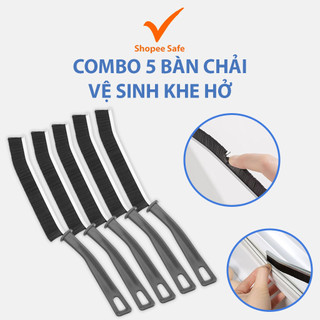 Combo 5 bàn chải vệ sinh khe hở đa năng nhỏ gọn làm sạch nhà tắm bếp cửa #A9