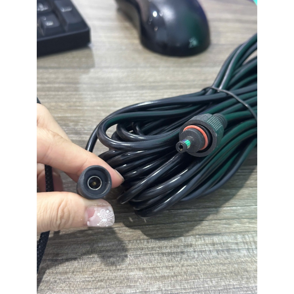 Dây Nguồn DC 5.5x2.1 Dây Dài 10m Dây Nối Camera Tấm Pin Năng Lượng Mặt Trời