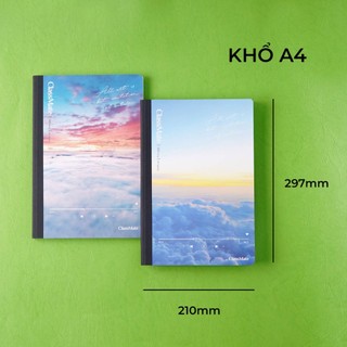 Vở A4 Bìa Bồi Cứng Cáp 70gsm Classmate 200/260/300 Trang, Sổ Giáo Án A4 May Dán Gáy Kẻ Ngang Caro Giấy Dày