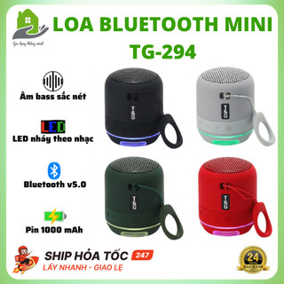 Loa Bluetooth Mini TG294 Chính Hãng Pin Cực Trâu, Có Led 7 Màu, Bass Căng, Bảo Hành 24 Tháng