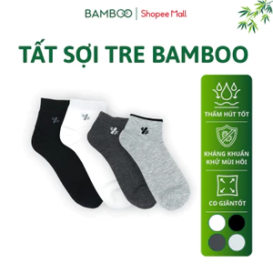 Tất Nam BAMBOO Sợi Tre Cổ Trung Mềm Mại Kháng Khuẩn Thấm Hút Tốt Co Giãn 4 Chiều Thoáng Mát Tốt