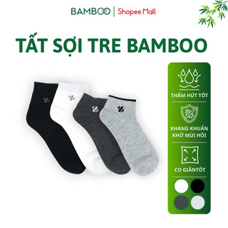 Tất Nam BAMBOO Sợi Tre Cổ Trung Mềm Mại Kháng Khuẩn Thấm Hút Tốt Co Giãn 4 Chiều Thoáng Mát Tốt