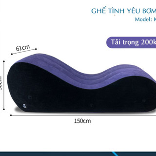 FREESHIP - Ghế tình yêu bơm hơi cao cấp AMONO kèm bơm điện, Sofa cao cấp Tiện LợI