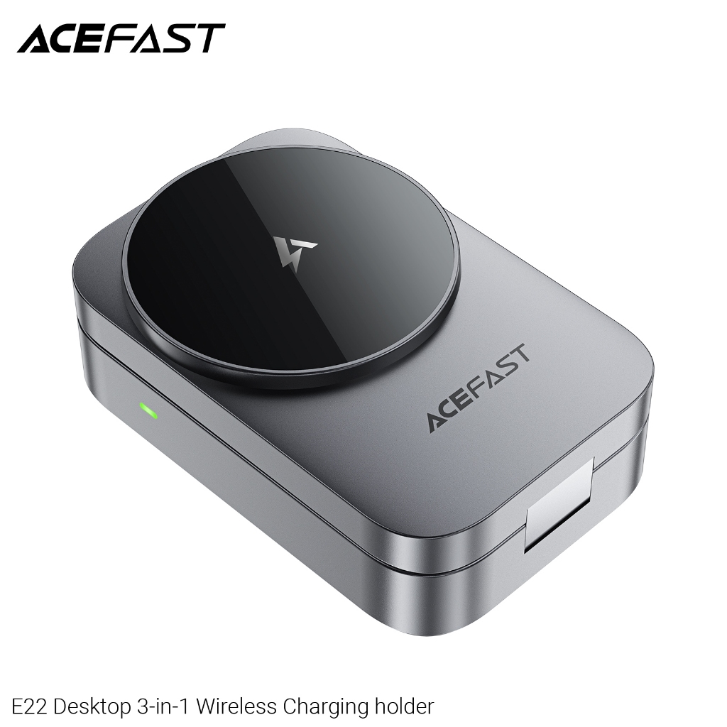 Đế Sạc Không Dây Để Bàn 3 Trong 1 ACEFAST E22 Gập Gọn Đa Năng Cho Điện Thoại Tai Nghe Đồng Hồ