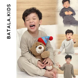 Bộ thu đông cho bé trai bé gái Batala Kids, SET ĐỒ DÀI TAY CHẤT THUN LẠNH 5 MÀU từ 10-25kg