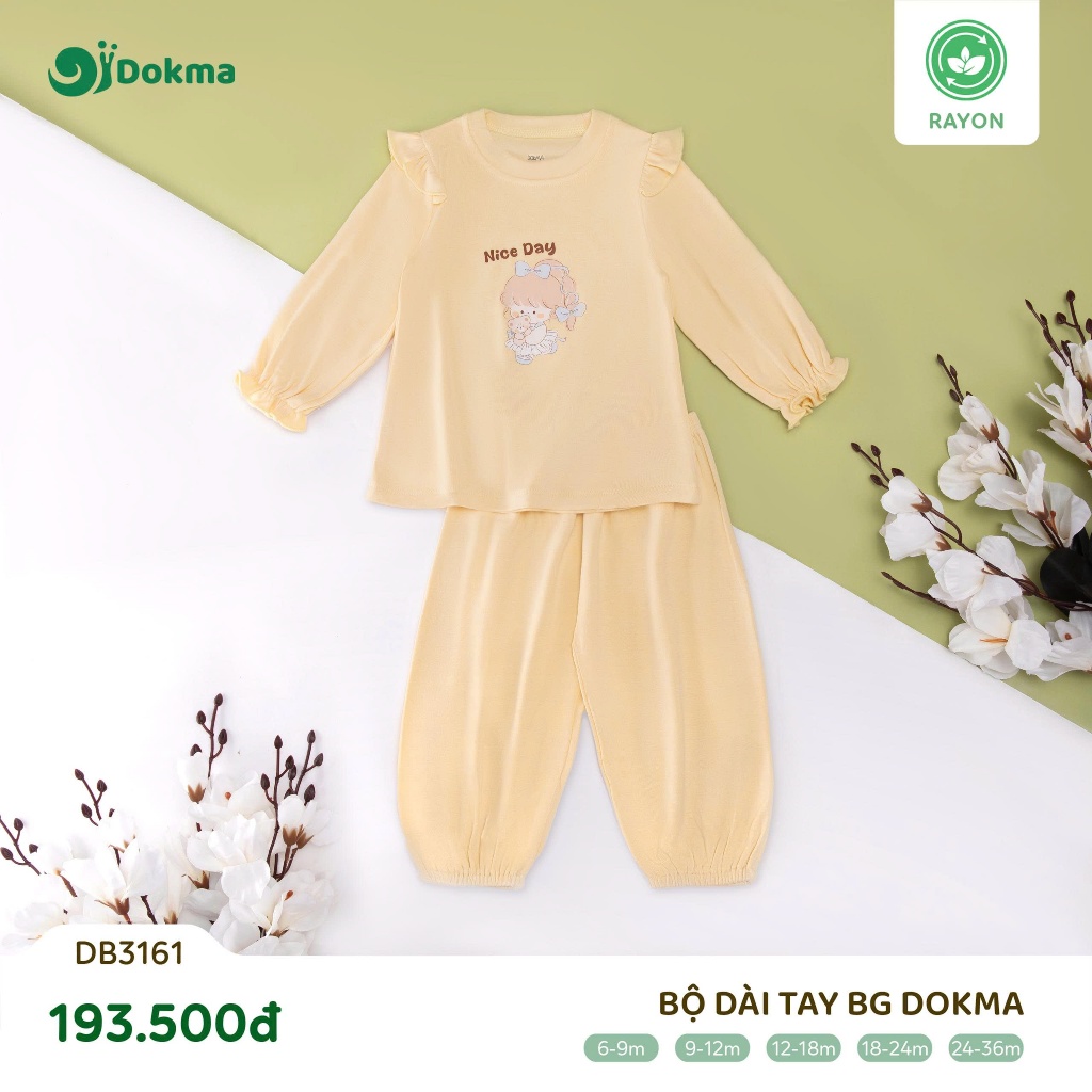 (8-13kg, 6-36M) Bộ Dài Tay Nỉ Dokma Dáng Cho Bé DB2380 DB3228 DB3161 DB3183