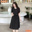 Đầm thiết kế BEMINE cổ tròn phối ren dáng chữ A phù hợp đi làm-MT11205
