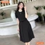 Đầm thiết kế BEMINE cổ tròn phối ren dáng chữ A phù hợp đi làm-MT11205
