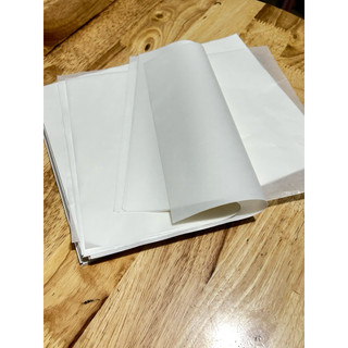 combo 500tờ 20x25cm ,giấy lót bánh bao, bánh bông lan , múi sầu riêng, gà rán, khoai tây chiên