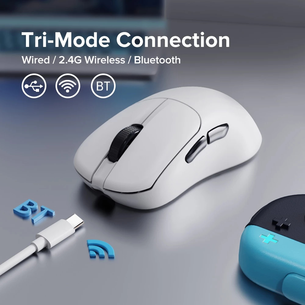 ( NEW- SALE )Chuột  Gaming Delux M500 PRO PAW3395 MAX 26000 DPI Đế sạc RGB |3 mode kết nối | BigBuy360 - bigbuy360.vn