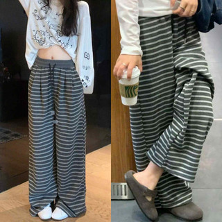 Quần Ống Rộng Kẻ Vằn ELEGANETE Phối Cạp Siêu Tôn Dáng, Không Nhăn .Phai. Bai. Xù 6395.75