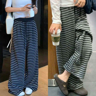 Quần Ống Rộng Kẻ Vằn ELEGANETE Phối Cạp Siêu Tôn Dáng, Không Nhăn .Phai. Bai. Xù 6395.75