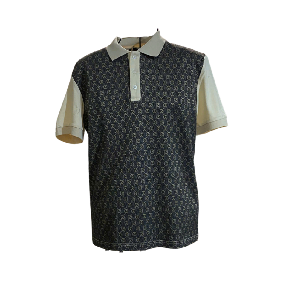 ÁO polo nam cổ tròn họa tiết tay ngắn phong cách trẻ trung chuẩn from
