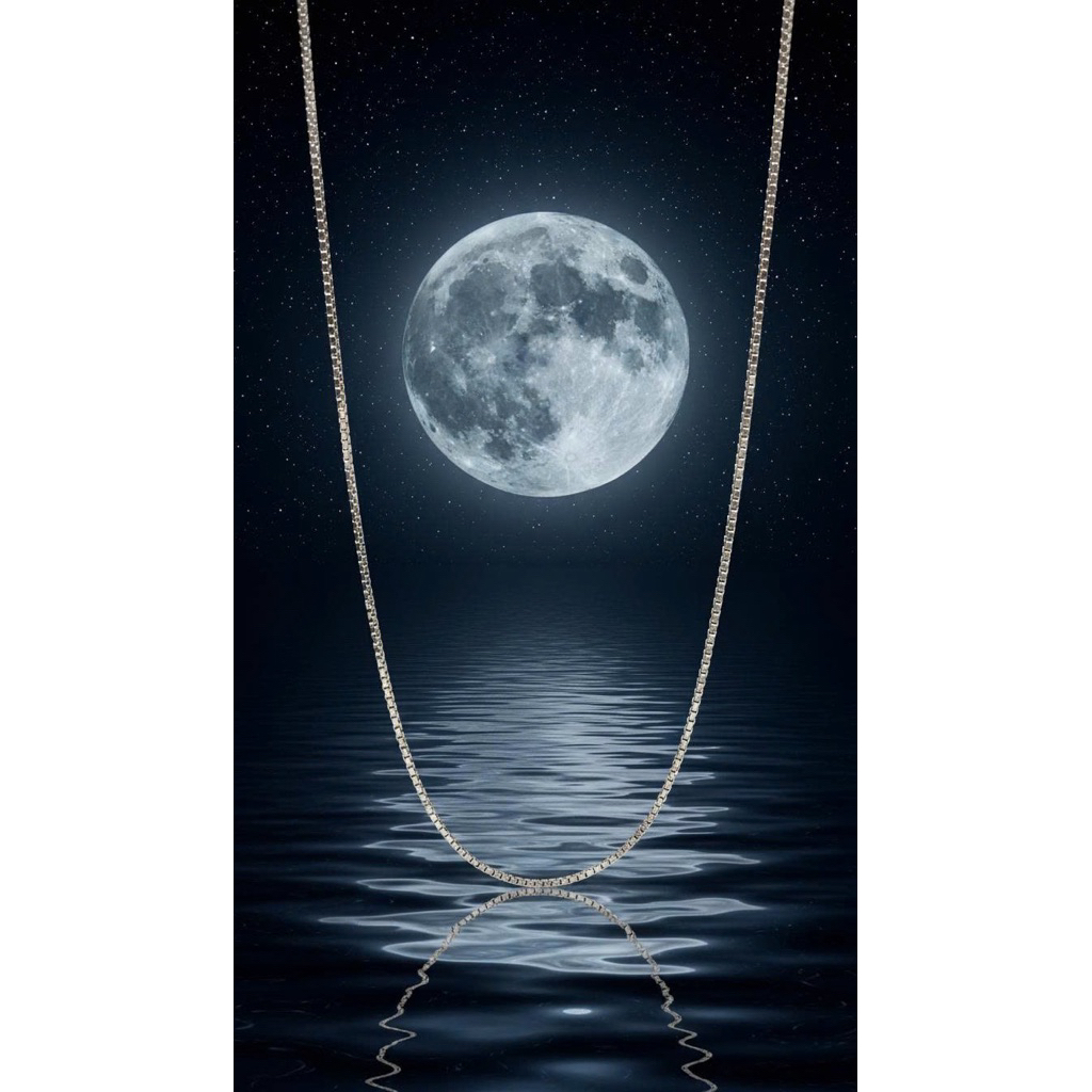Dây chuyền bạc 925 sợi zig zag Luna Jewelry