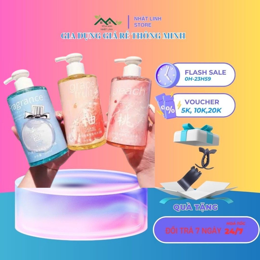Sữa Tắm Nước Hoa . Sữa Tắm Và Dưỡng Ẩm Để Cải Thiện Da Thô - Dưỡng Da Body 500ml ,Sữa Tắm Hot 2025
