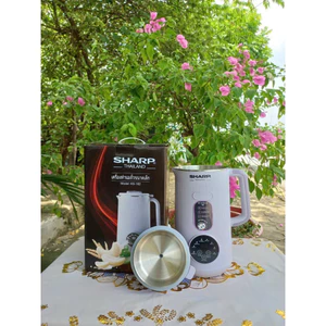 Siêu giảm giá 50% Máy Làm Sữa Hạt Sharp KS-162 Nắp INOX Dung Tích 1 Lít Bảo Hành 12 Tháng