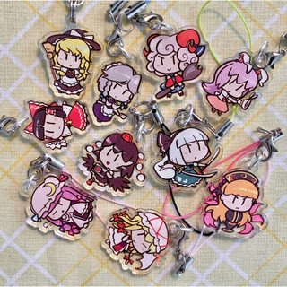 Touhou Project Phone Charms - Double Sided, 10 variations, 1 in., Acrylic