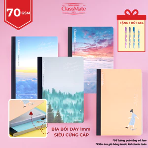 Vở A4 200 260 300 Trang Bìa Dày Cứng Giấy 70gsm Kẻ Ngang- Kẻ Caro, Sổ Giáo Án A4 May Gáy CLASSMATE 20-A4309/310