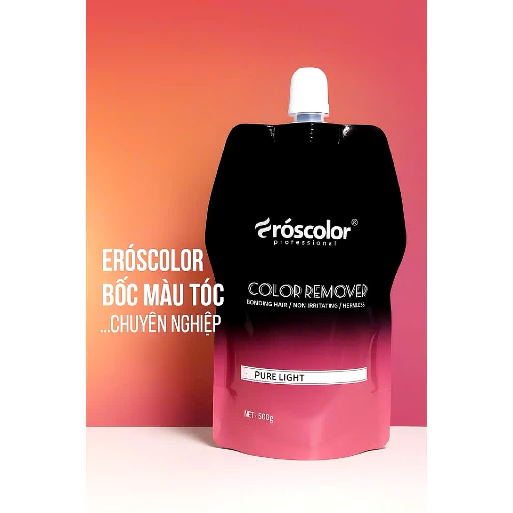Bốc Màu Tóc Nhuộm, Nâng Nền Siêu Sáng Eroscolor | Made in China | 500ml