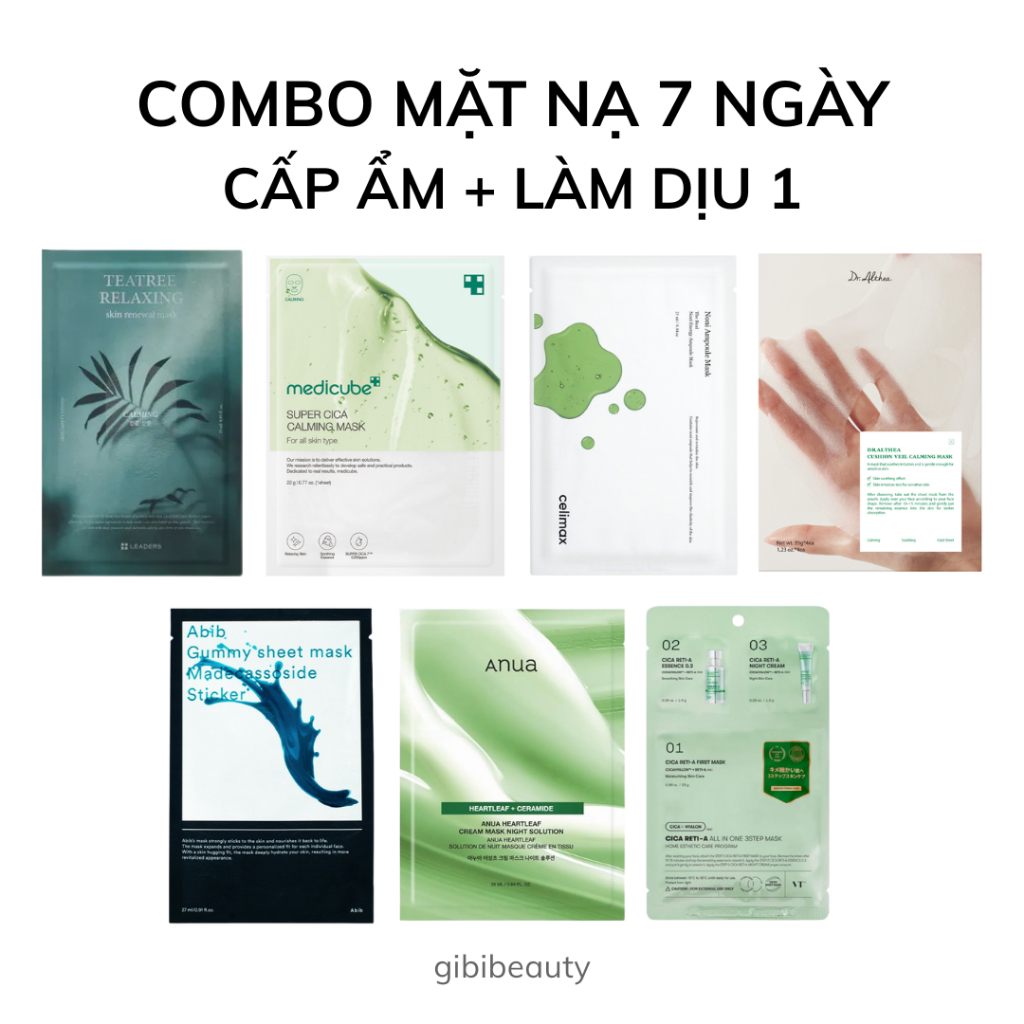 SẴN] Combo mặt nạ 7 ngày Hàn Quốc | Shopee Việt Nam