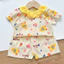 Đồ Bộ Bé Gái 6 - 14kg, Vải Tăm Lạnh Mềm Mát, Co Giãn Tốt, Ít Bai Nhão, Hình In Rõ Nét -MS49