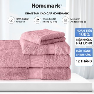 Khăn Tắm Toàn Thân Cotton 100% Cao Cấp Khách Sạn Siêu Thấm Nước Nhiều Kích Thước HOMEMARK
