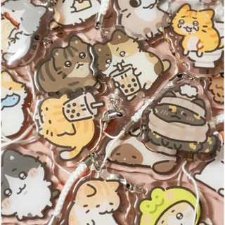 More Silly Cats Keychain Double-sided Acrylic Charm
