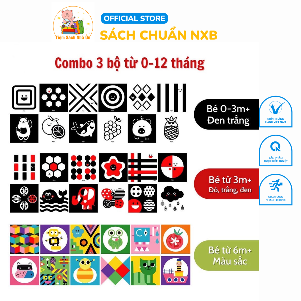 Thẻ Kích Thích Thị Giác Cho Bé Từ 0-6 Tuổi – Hỗ Trợ Nhận Biết Màu Sắc Và Chi Tiết Vật Thể