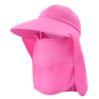 [XẢ KHO GIÁ SỐC] Mũ chống nắng vành rộng đa năng kèm khẩu trang và khăn trùm M0156
