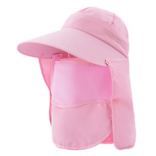 [XẢ KHO GIÁ SỐC] Mũ chống nắng vành rộng đa năng kèm khẩu trang và khăn trùm M0156