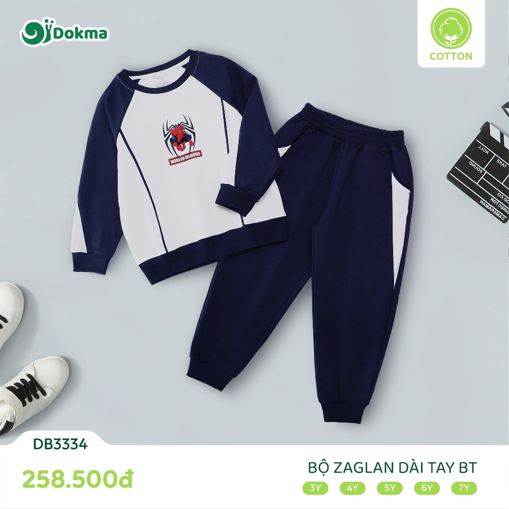 (13-25kg) Bộ Dài Tay Bé Trai Dokma DB3199 DB3311 DB3284 DB3312 DB3204