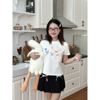 Áo Thun Nữ Baby Tee "Fish" - Kraken Drk 250gsm cotton 2 chiều