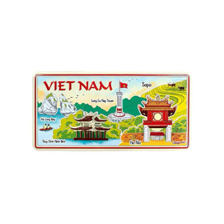(Tặng 1 hít nón lá) Nam châm decor tủ lạnh lưu niệm Việt Nam