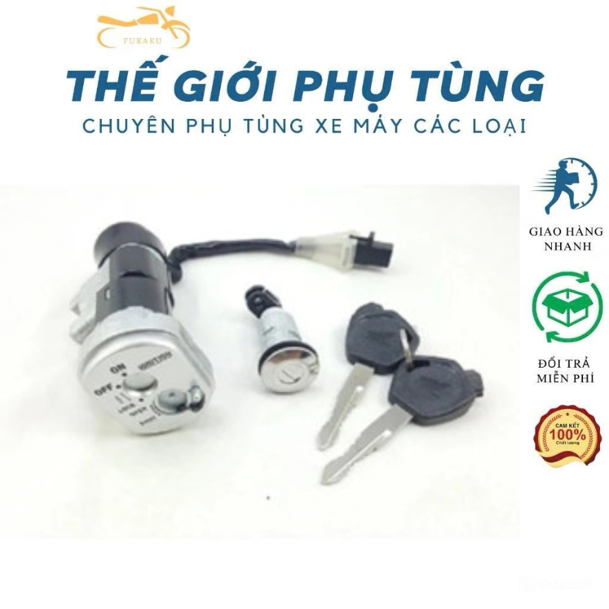 Bộ Ổ Khóa Xe Vision Cũ Đời 2011-2013 Hàng Cao Cấp