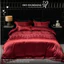 Bộ chăn ga gối lụa cưới cao cấp MemMinbedding Luxury phong cách sang trọng, chất vải mềm mướt