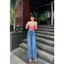 Quần Jeans Nữ, Quần Bò Nữ Ống Suông Dài Lưng Cao Co Giãn