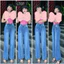 Quần Jeans Nữ, Quần Bò Nữ Ống Suông Dài Lưng Cao Co Giãn
