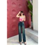 Quần Jeans Nữ, Quần Bò Nữ Ống Suông Dài Lưng Cao Co Giãn