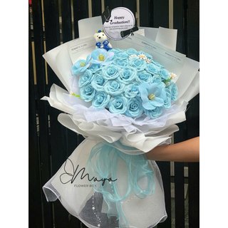 Bó hoa sáp mix 30 bông, 35 bông dáng dài siêu to xinh xắn [Quà tặng sinh nhật, valentine, 8/3, 20/10, noel...]