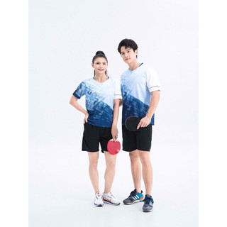 Bộ Quần Áo Pickleball Cầu Lông, Bóng Bàn, Bóng Chuyền Nam Nữ vải mè kim, thoáng khí, co giãn, đủ size  2001,2002