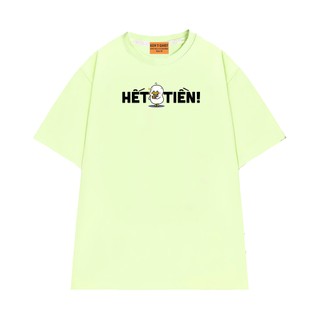 Áo Thun Hài Hước In Chữ Hết Tiền NGỐ TEE Chất Vải Cotton 75 Thoáng Mát Mềm Mịn