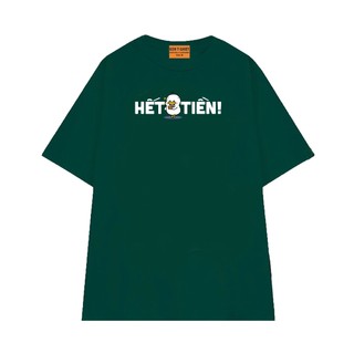 Áo Thun Hài Hước In Chữ Hết Tiền NGỐ TEE Chất Vải Cotton 75 Thoáng Mát Mềm Mịn