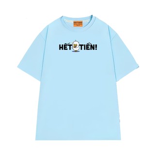 Áo Thun Hài Hước In Chữ Hết Tiền NGỐ TEE Chất Vải Cotton 75 Thoáng Mát Mềm Mịn